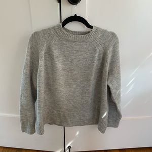 Grey textured sweater